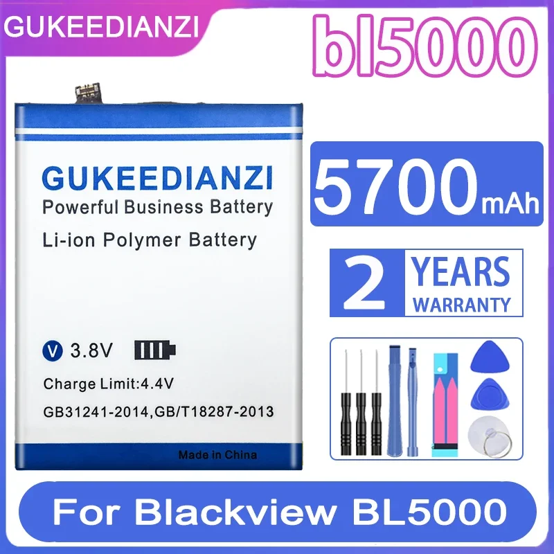

Аккумулятор GUKEEDIANZI Li566376HTT-B 5700 мАч для Blackview BL5000 мобильный телефон Bateria с инструментами