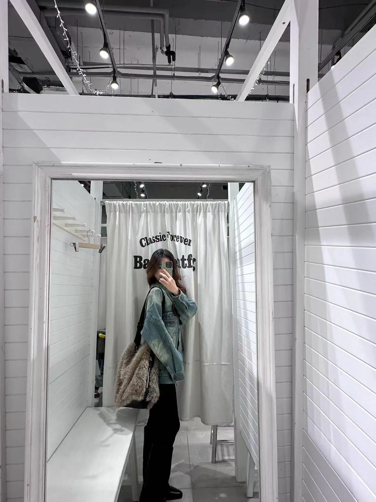 Autumn Winter Plush Handbag for Women New Style Plush Single Shoulder Square Bag Large Capacity Solid Color Commuter Tote Bag