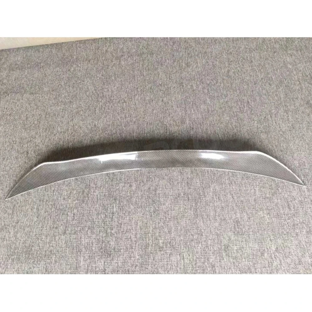 Per Maserati Levante S Sport Spoiler 2016-2018 In Fibra di Carbonio Spoiler Posteriore Boot Ali Centali FRP bagagliaio Trim adesivo Car Styling - Image 4
