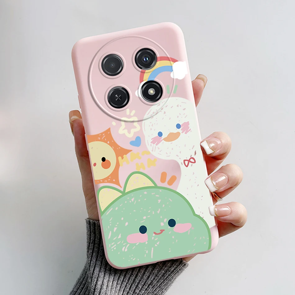 Cute Cartoon Cat Silicone Back Cover - Soft Protective Case
