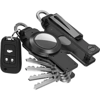 Key Organizer For Men - Compact Metallic Key Holder | Minimalist Innovative Keyholder | Smart Keychain Secures 2-5 Keys 1