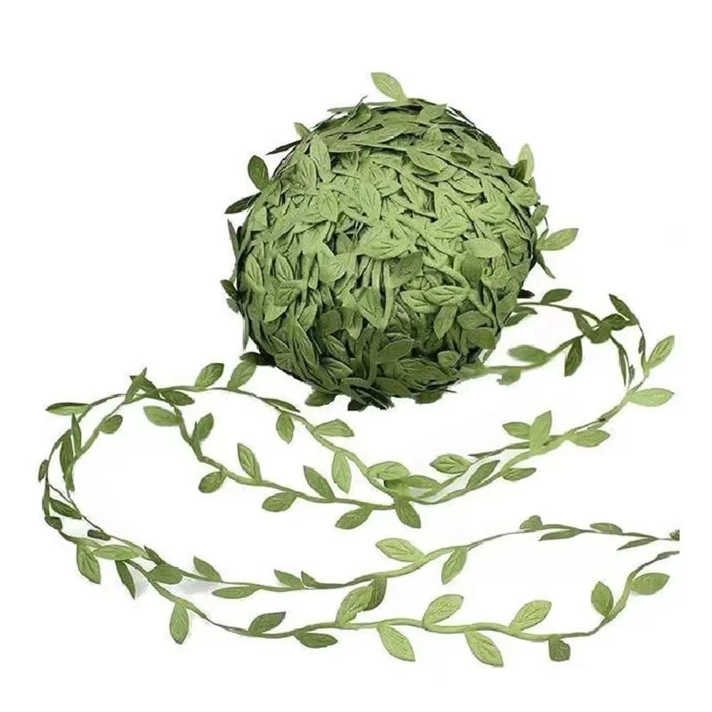 Cheap Leaf Ribbon Artificial Vines Leaves Decorative for DIY Craft Wreath  Decor