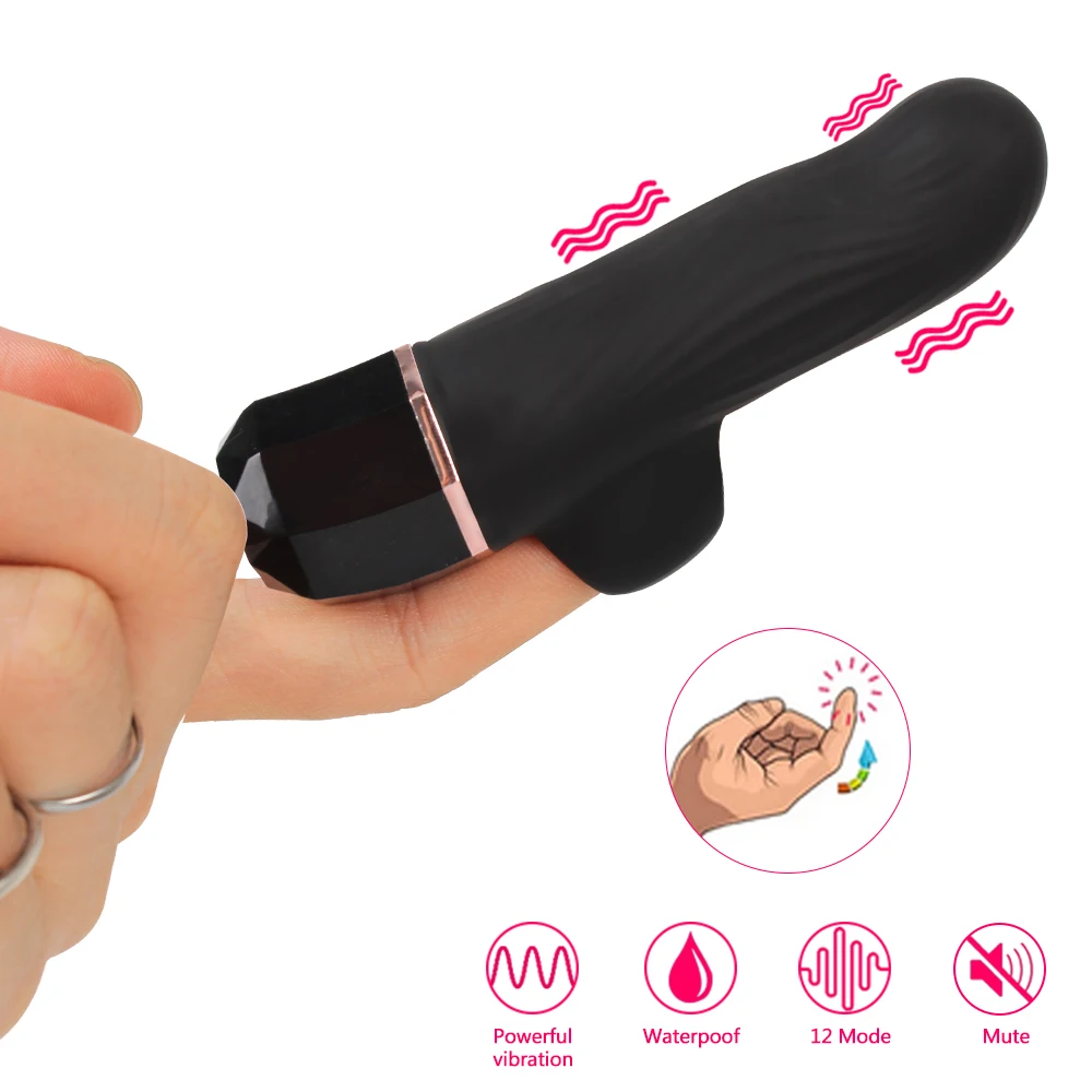 Frequenza G-spot 12 stimolatore del clitoride giocattoli sessuali per donne rossetto vibratore per dito sesso in silicone Pr_voghion.com