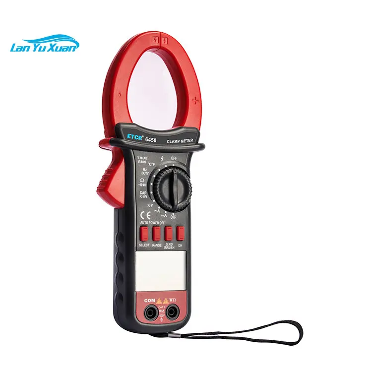 

ETCR6450 Mini Digital Multimeter AC DC 1000A Resistance/Capacitance/Frequency/Temperature Clamp Meter