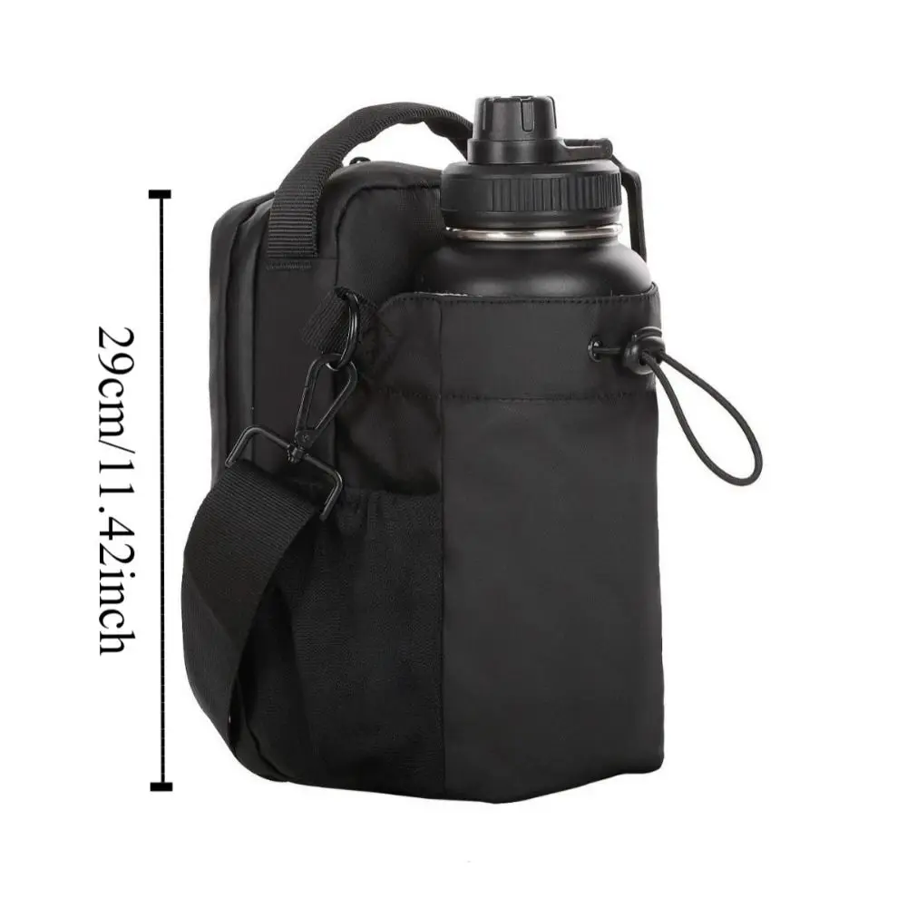 Magnetic Water Bottle Sling Bag Large Capacity Adjustable Gym Bottle Bag Portable Multi-layer Crossbody Sports Bag Outdoor 6