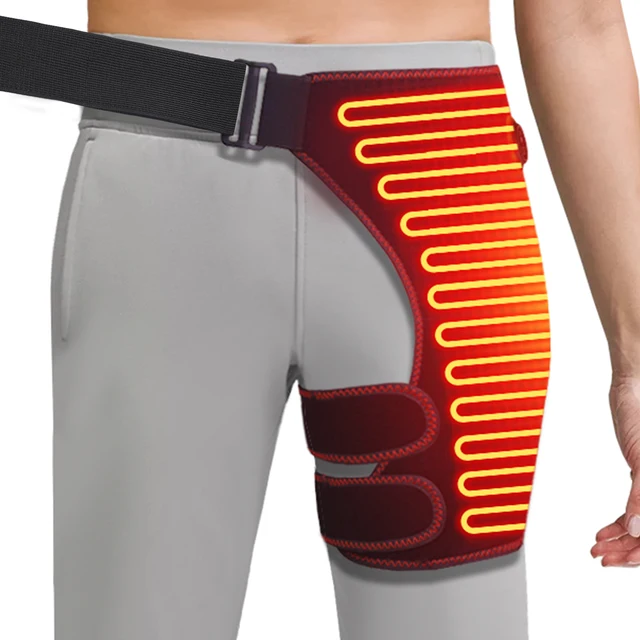 Full-Wrap Hip Support Brace with Massager Sciatica Pain Relief Buttock Physical Therapy Recovery Focused Hip Heating USB-Powered Full-Wrap Hip Support Brace with Massager Sciatica Pain Relief Buttock Physical Therapy Recovery Focused Hip Heating USB-Powered