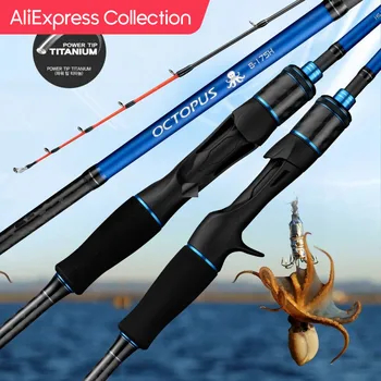 Jigging Rod 1.75m 하드 파워 지깅로드 문어를위한 강력한 티타늄 팁로드 캐스팅 용 AliExpress 컬렉션 낚싯대