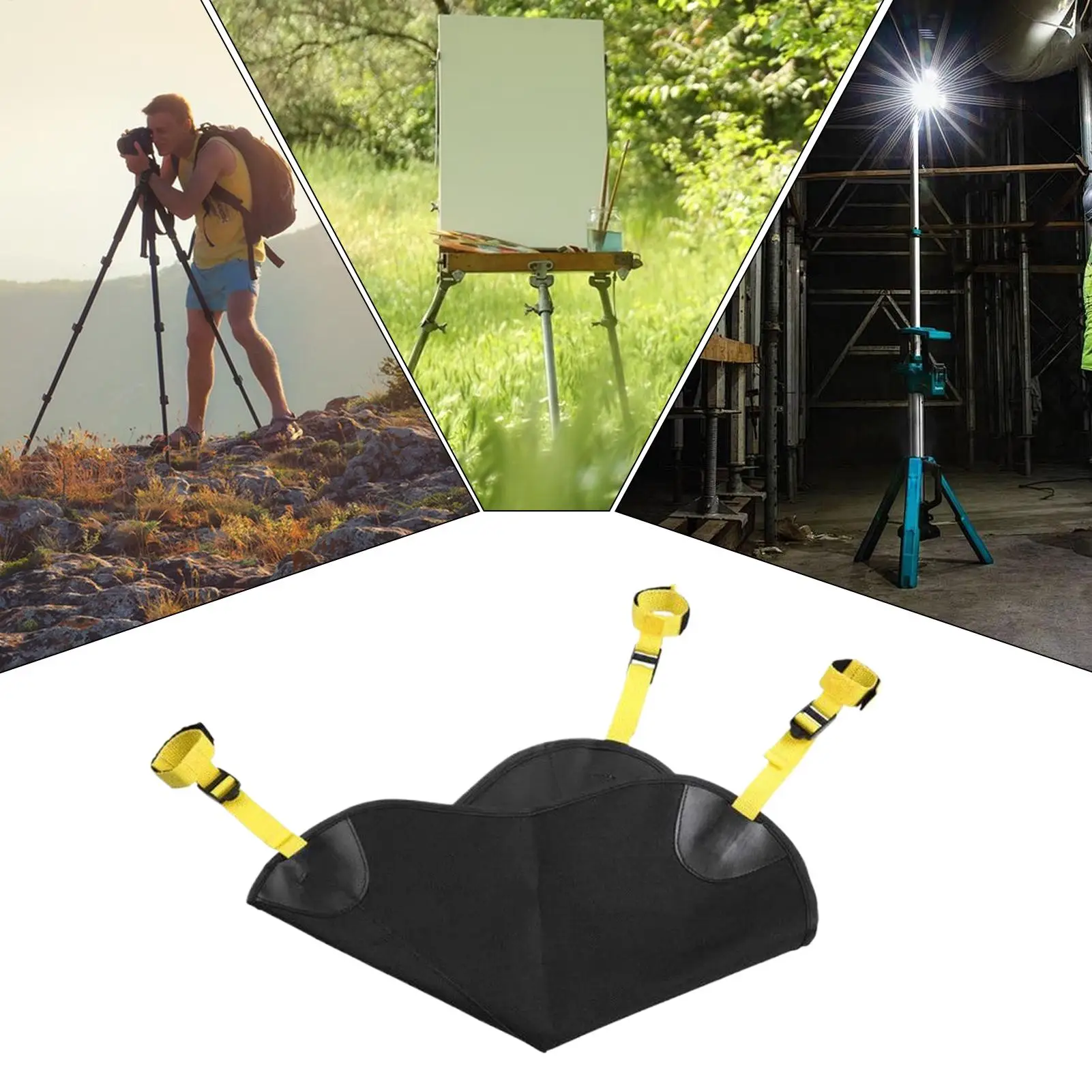 Tripod Hammock Stone Bag Heavy Duty Sandbag Portable weight bag Adjustable Astrophotography Accessory for Outdoor Photographic
