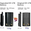 Baofeng UV-17 Pro Max Battery 3800mAh Thicker Version BL-17UV Plus Rechargable Li-ion Batteries USB-C For UV-17L UV-17 PRO Radio 2