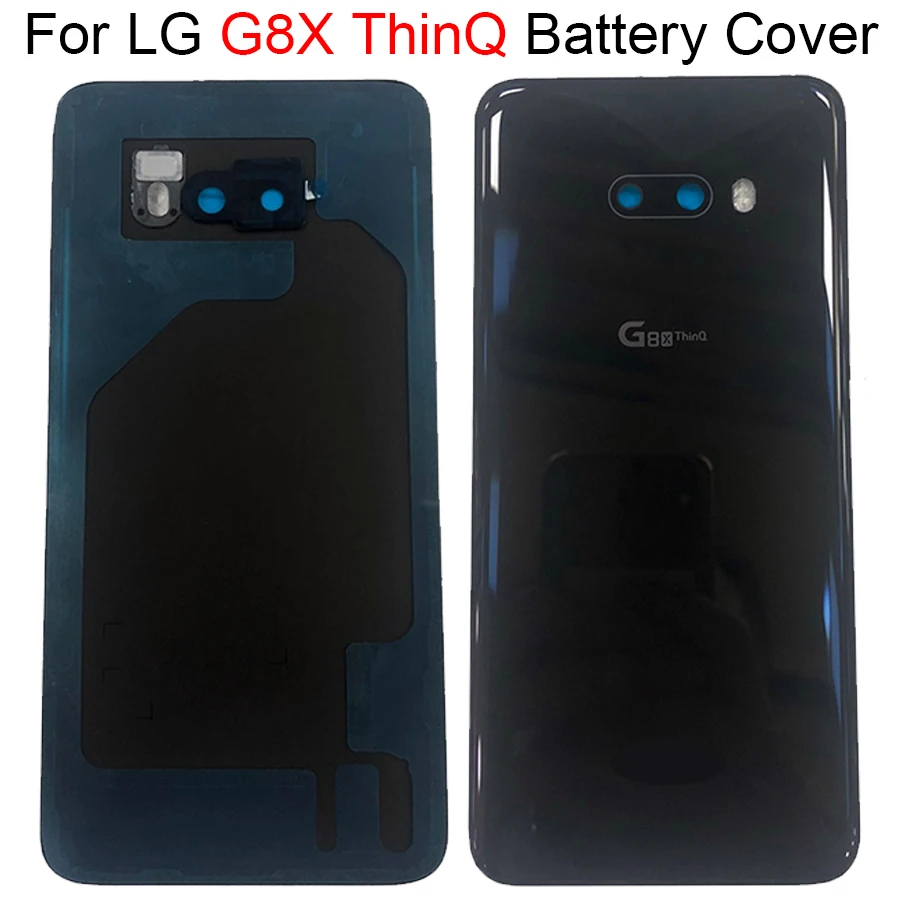 

Back Battery Cover Rear Door Panel Housing Case For LG G8X V50S Battery Cover with Camera Lens Flashlight Replacement Part