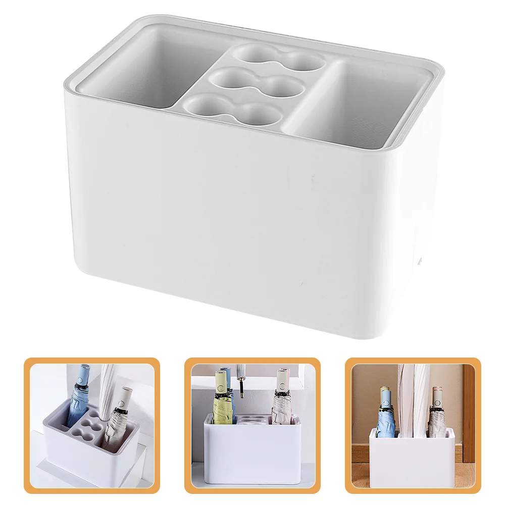 

Umbrella Storage Bucket Organizer Holder for Entryway Rack Draining Multi-use Stand