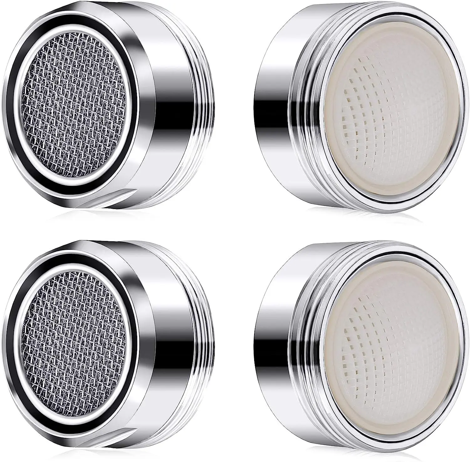 

3pc Brass Water Saving Faucet Tap Aerator Replaceable Filter Mixed Nozzle M24 24mm Thread Bathroom Faucet Bubbler Bathroom Parts