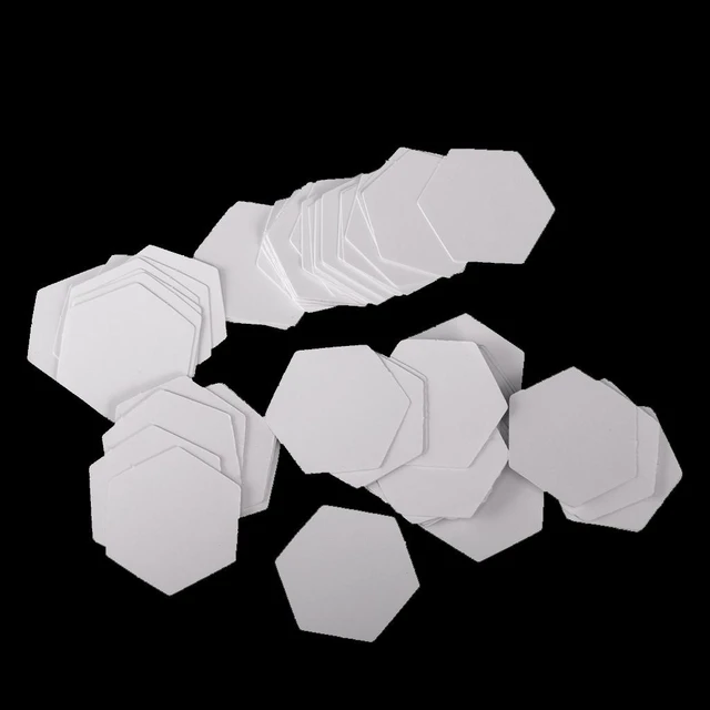 Hexagon Paper Piecing Hexagon Shaped Paper Piecing Paper For Quilting 6  Sizes Selected Handmade English Paper Piecing For DIY - AliExpress