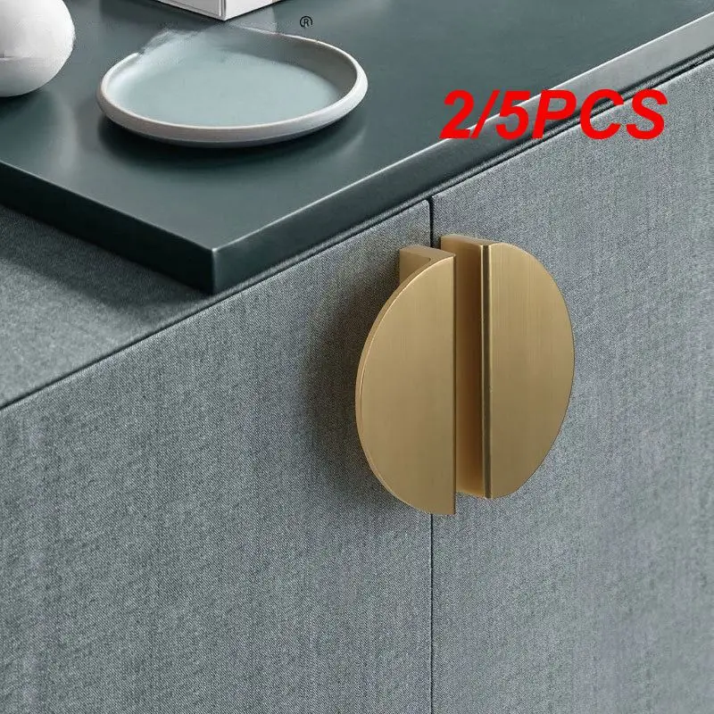 2/5PCS American Cabinet Handles Black Gold Aluminum Alloy Kitchen Cupboard Pulls Drawer Knob Door Furniture Handle