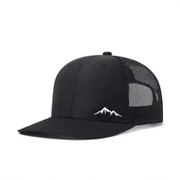 Baseball Cap Outdoor Slightly Curved Flat Brim Cap Richardson Cap Flat Brim Quick-Drying Breathable Mesh Cap 1