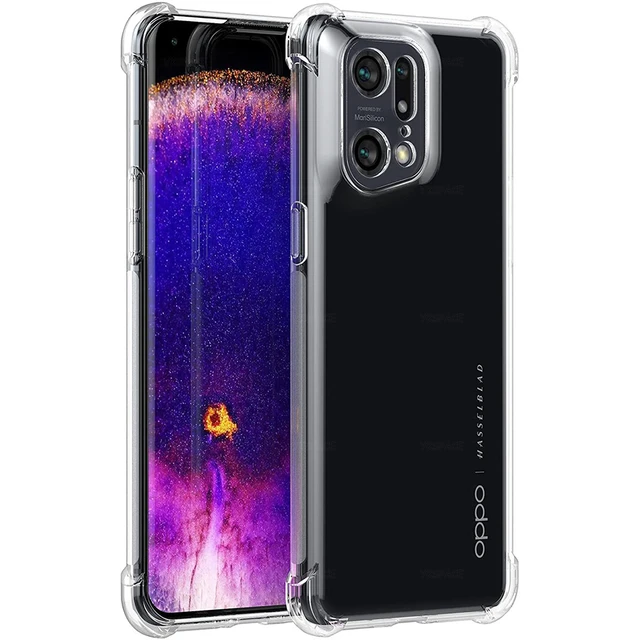 Funda Gel Tpu Anti-Shock Transparente para Oppo Find X3 Pro 5G