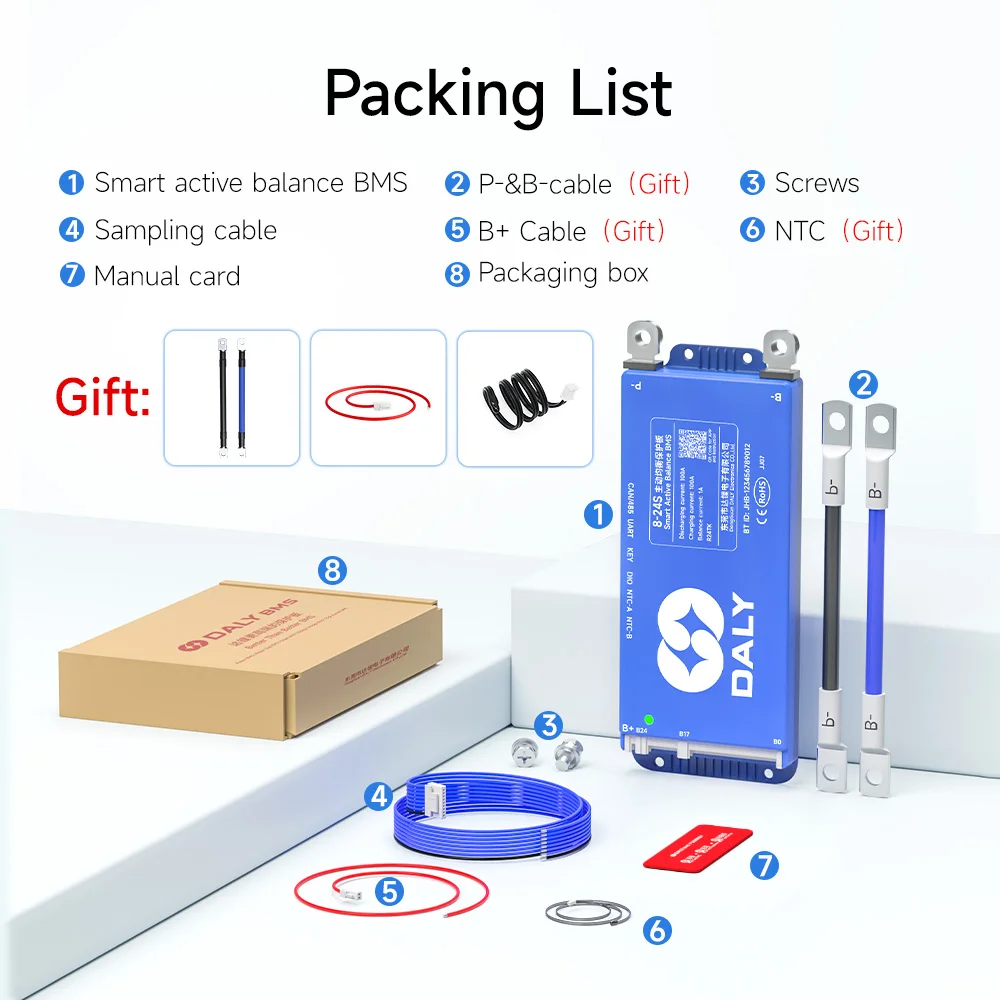 100BALANCE 200A 8-17S CAN BMS & Wi-Fi Set Smart Active Balance Protection Board - View #4