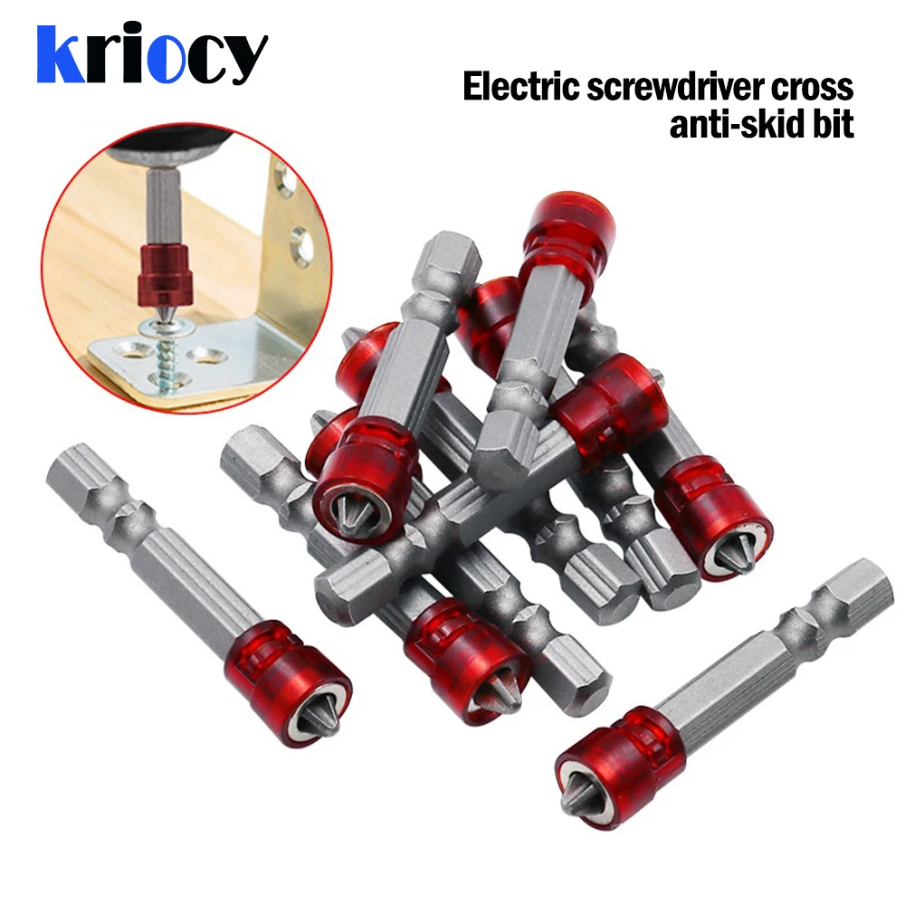 Magnetic Screwdriver Bits 1/4 Inch Cross-head PH2 Hex Shank Bit Electric