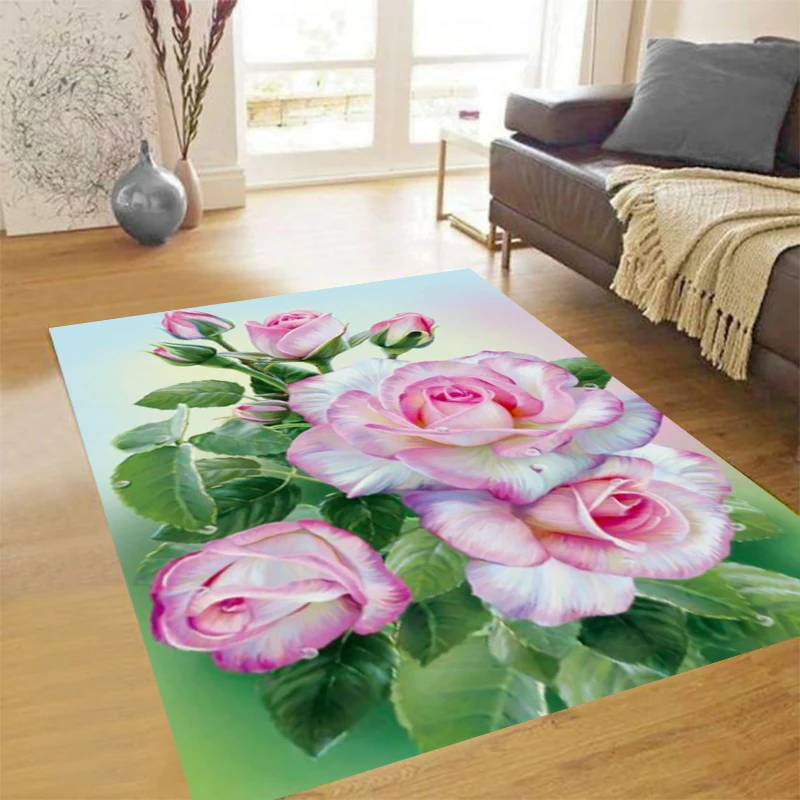 White Wedding Rug Home Entrance Carpet Door Mat Flower Romantic Living Room  Rugs Non-slip Kitchen Floor Mat Bathroom Mat Tapis - AliExpress