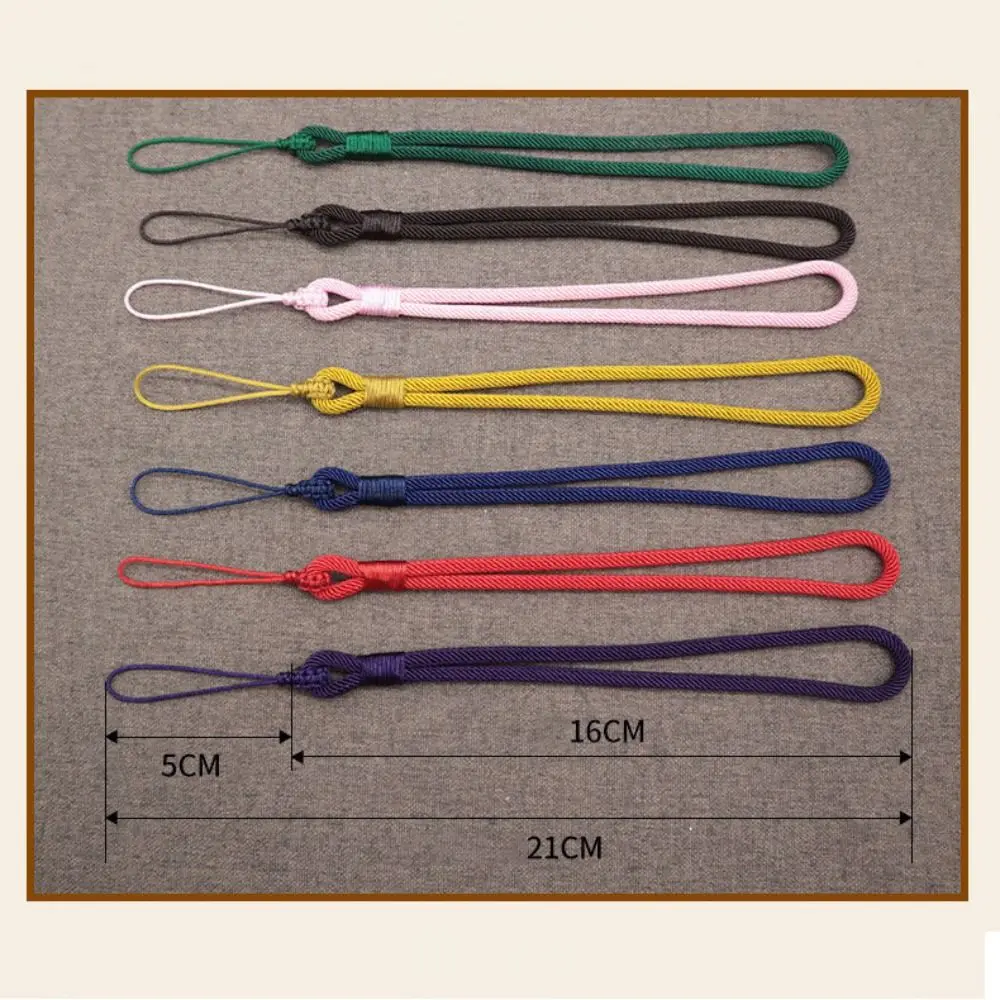 Phone Lanyard Fashion Handmade Braided Rope Phone Lanyard Luxury Simple Short Wrist Rope Phone Case Keychain Accessories phone lanyard phone keychain phone charm