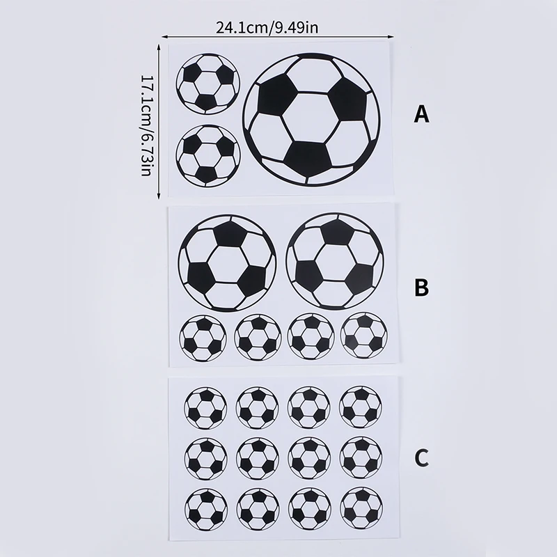 Football Soccer Wall Stickers Self-Adhesive Vinyl Wall Decals for Kids Sport Bedroom Refrigerator Sticker Home Decoration - 6