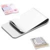 High Quality Hot Sale Metal Clip Slim Pocket Credit Card ID Clip Stainless Steel Money Clip Wallet Cash Clamp Men Purse 2