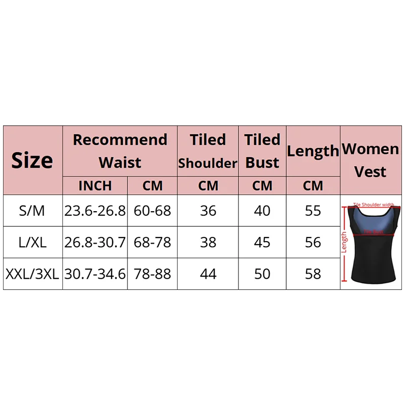 CXZD Sweat Sauna Suits for Women Vest Body Shaper Waist Trainer