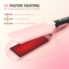500F Plasma Hair Straightener Curler Professional Ceramic Coating Plate Hair Flat Irons Salon Styling Tool Smooth Frizz 110-240V 2