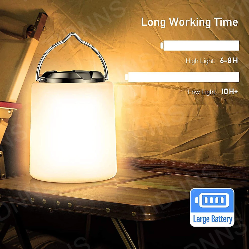 Portable lanterns camping light camping lamp portable flashlight camping lantern portable torch LED Rechargeable Lantern Camping Supplies Lights Bulb Battery Powered Rechargeable Lamp Flashlight
