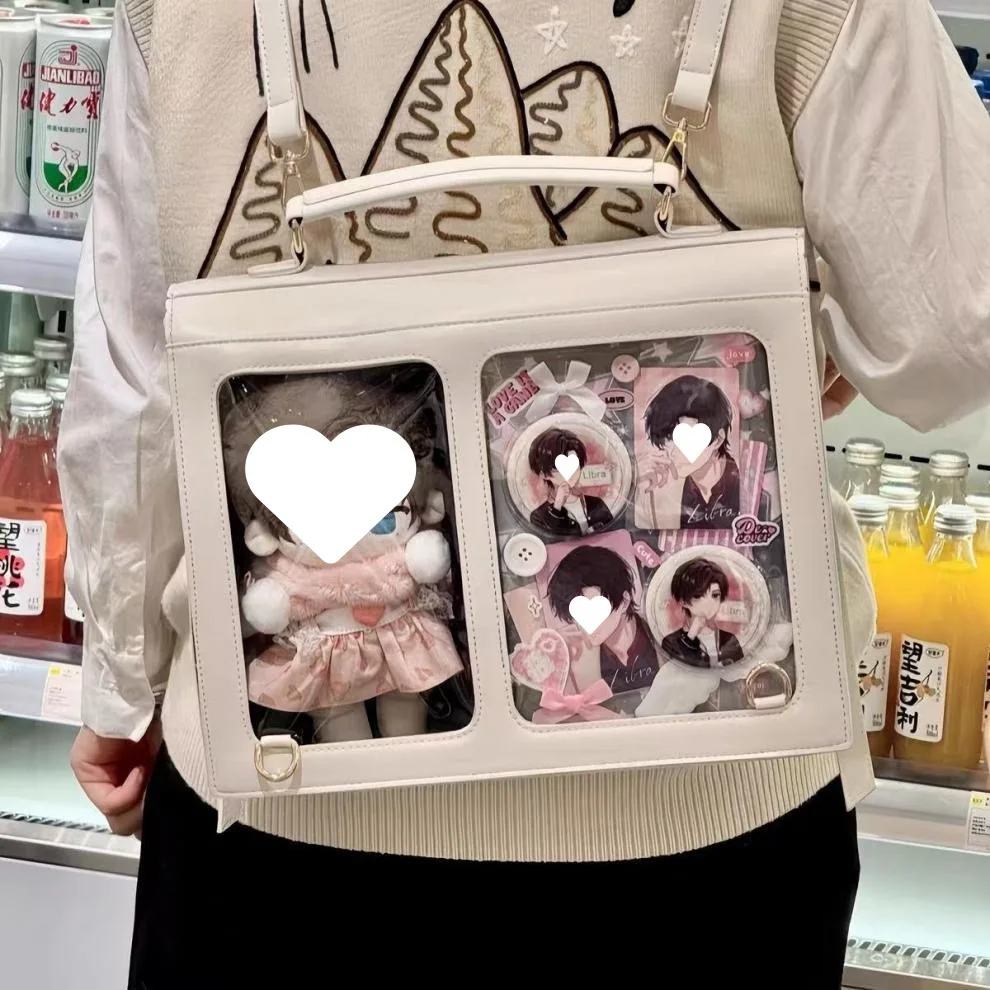 Large Capacity Bag Transparent Backpack Transparent Ita Bag Large Capacity Jk College Bag For Student Use Casual Outings