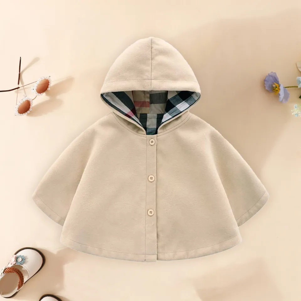 Girls Pretty Coat Autumn And Winter Hooded Capes For Boys And Girls Thermal Capes For Babies Snow Suits for Girls with Coat