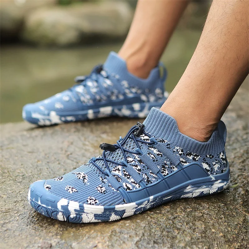 Summer Quick-Dry Beach Aqua Shoe Men Women Elastic Barefoot Breathable Antiskid Surfing Wading Shoe Upstream Water Shoes