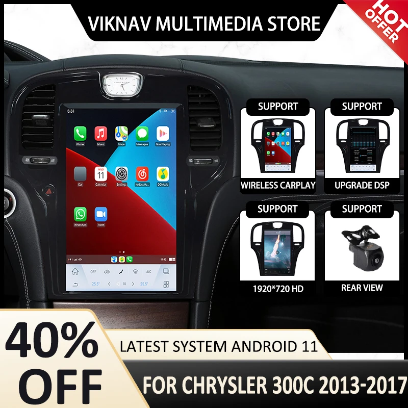 

Android11 car radio player For Chrysler 300C 2013-2019 multimedia Player GPS Navigation Auto Stereo