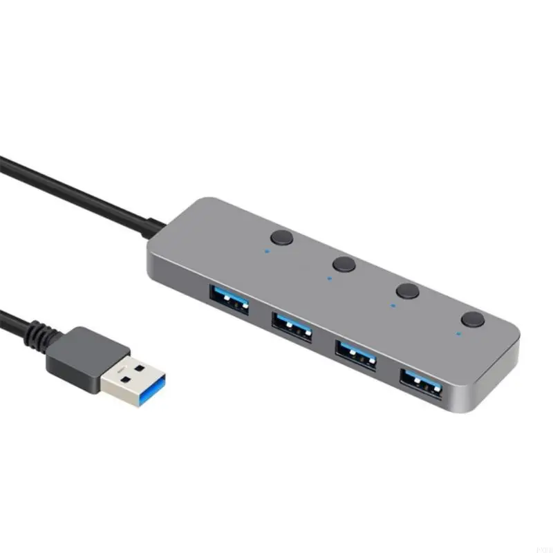 PXPE Multiple Device USB Hub Efficient Power Use Suitable for Quick Plugs & Play Functionality in Any Setting Mobile Work