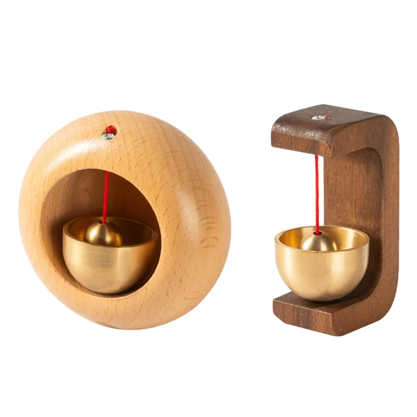 Shopkeepers Bell Welcome Wind Chime Hanging Decoration Japanese Style Door Chime Wood Doorbell for Restaurants Porches Stores