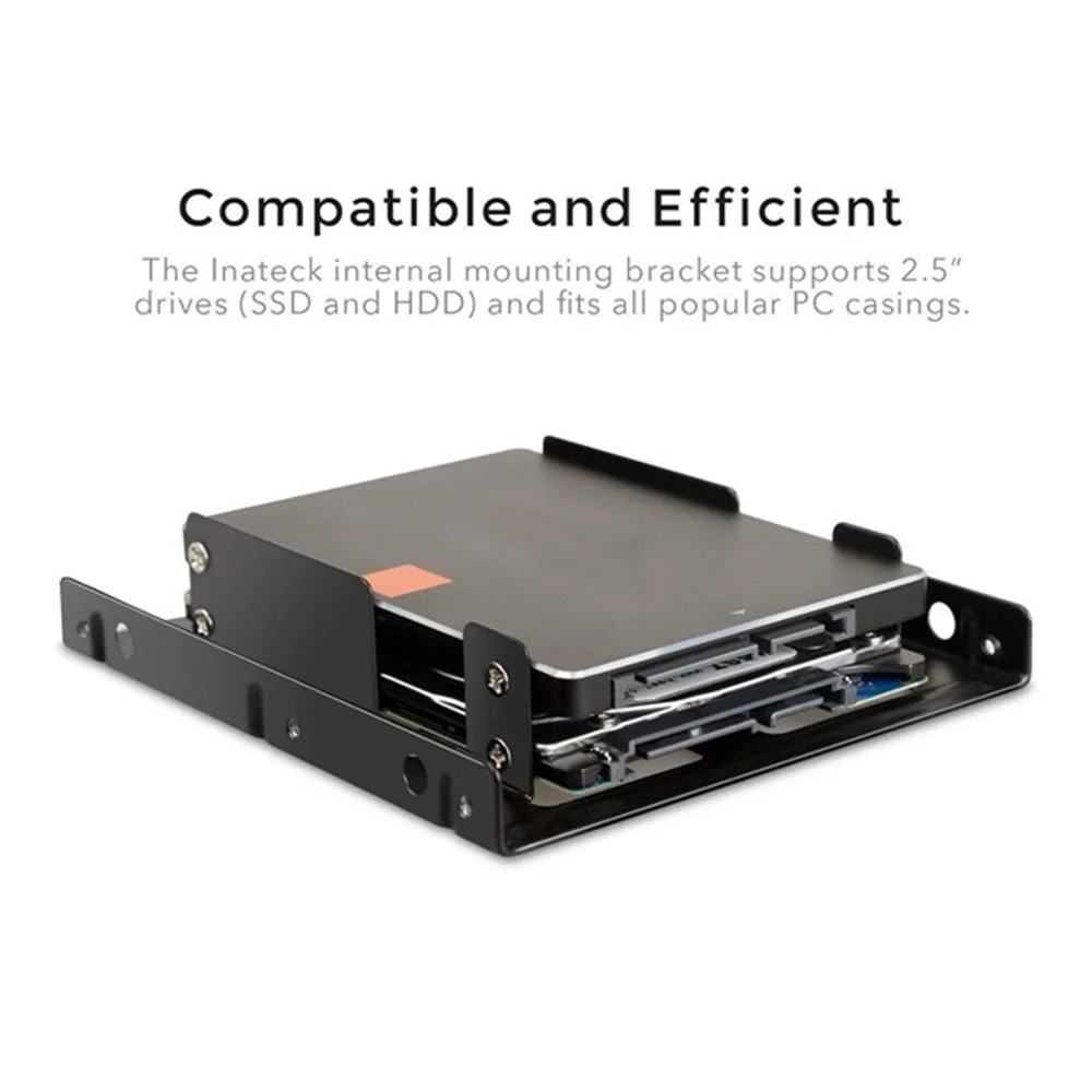 Double Layer SSD Metal Frame 2.5 To 3.5 Internal Mounting Computer SSD Hard Drive Dual Desktop Converter Adapter Bracket hard disk mounting bracket