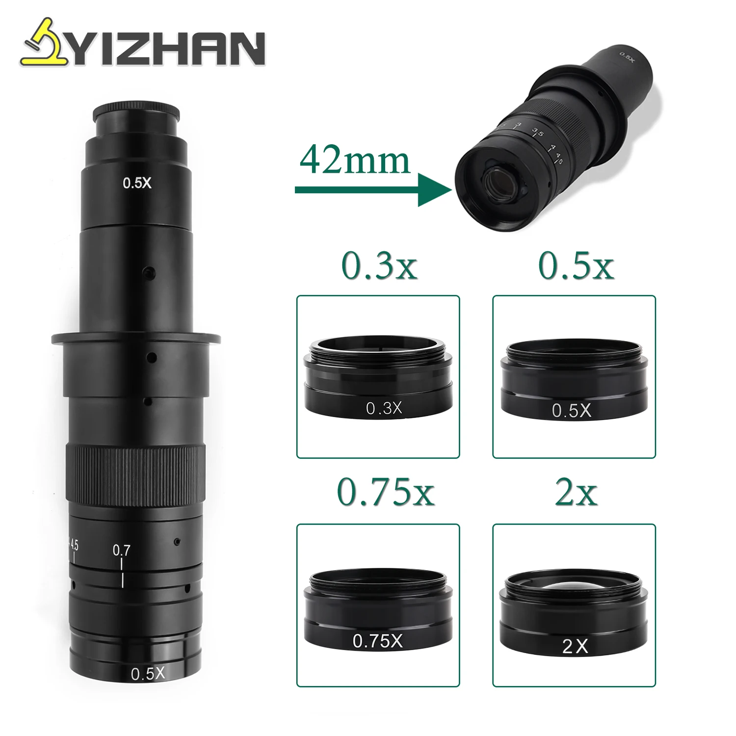 Barlow-Lens-0-3X-0-5X-0-75X-2X-42mm-Install-Thread-Professional ...