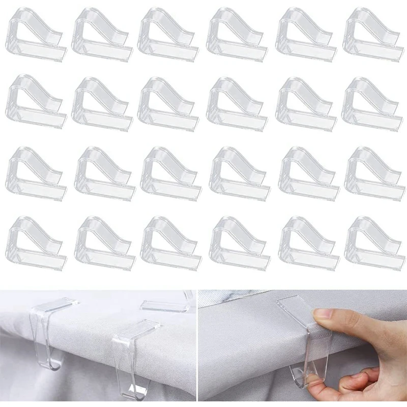 Table Cloth Clips 12Pcs Transparent