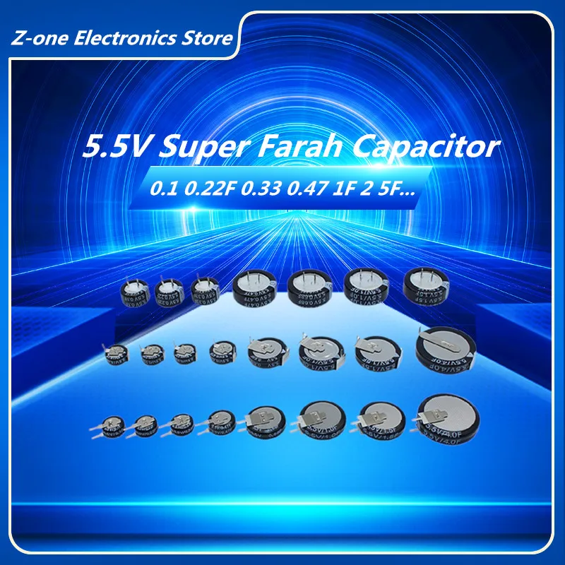 2pcs 5.5V Super Capacitor 0.1F 0.22F 0.33F 0.47F 0.68 1F 1.5F 4.0F Super Farad Capacitor H-Type V-Type C-Type Button Capacitance 2pcs lot 5 5v super capacitor 0 1f 0 22f 0 33f 0 47f 0 68f 1f 1 5f 4 0f v h c type push button farrah super capacitor