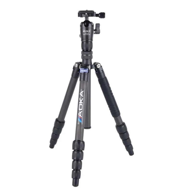 AOKA KN225C 최대 적재 11kgs 반사 경량 컴팩트 여행 카메라, 탄소 섬유 전문 삼각대