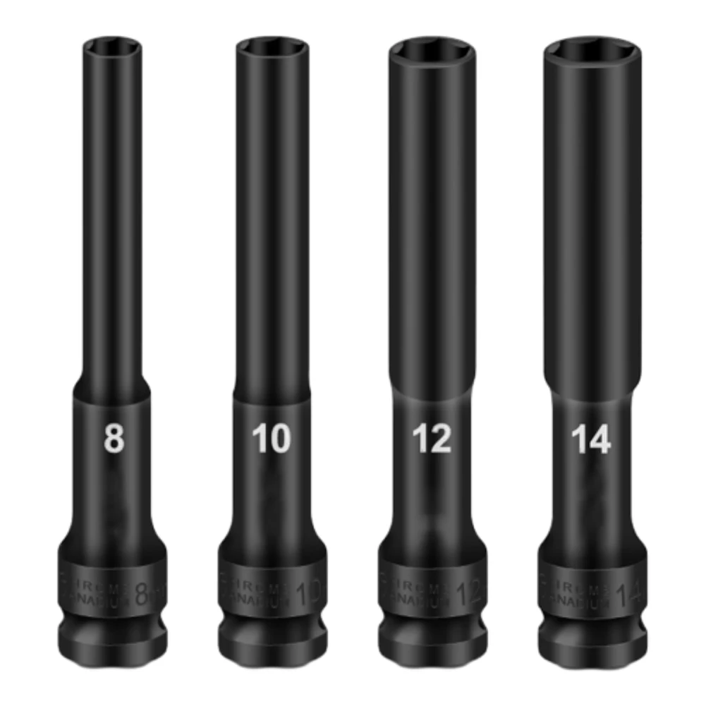 

Торцевой ударный ключ, 1/2 дюйма, 128 мм, Длина 8-14 мм