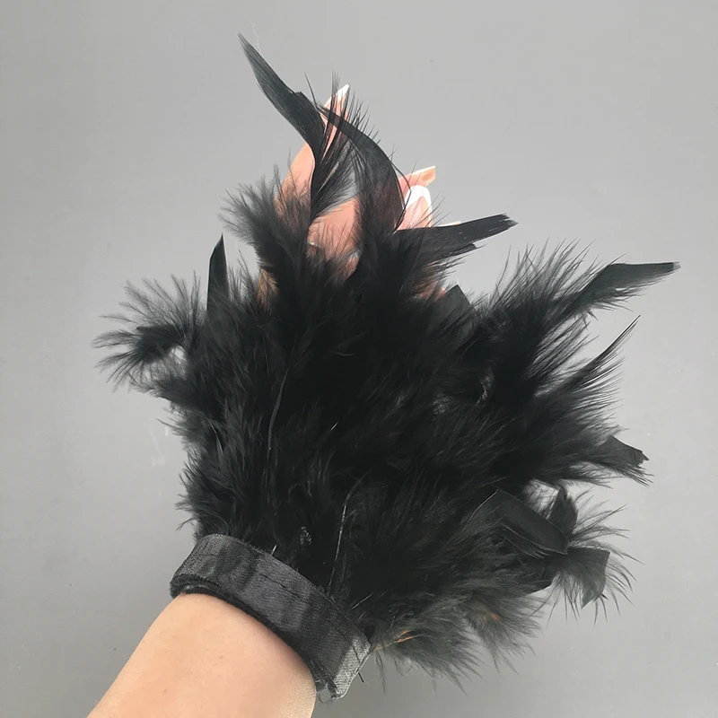 OstrichFeatherCuffWristSleeveWomenRealFurOstrichFeatherCuffs