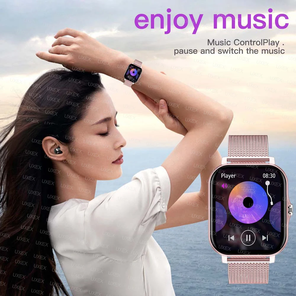 2026 Women Smart Watch Fitness Clock Sports Heart Monitor Smartwatch Bluetooth Call Music Playback 1.83'' Surprise Gift Watches 5