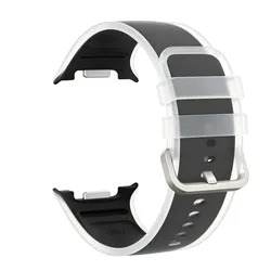 Translucent Silicone Waterproof Bracelet for Watches - Unisex Strap (Black)