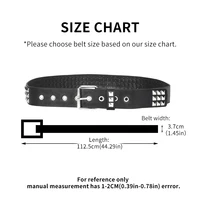 Trend Rivet Belt Heavy Metal Belt Men Women Punk Nightclub Rock Style Belt Jeans Belt Y2K Belt Fashion Decoration Women' Belt 2