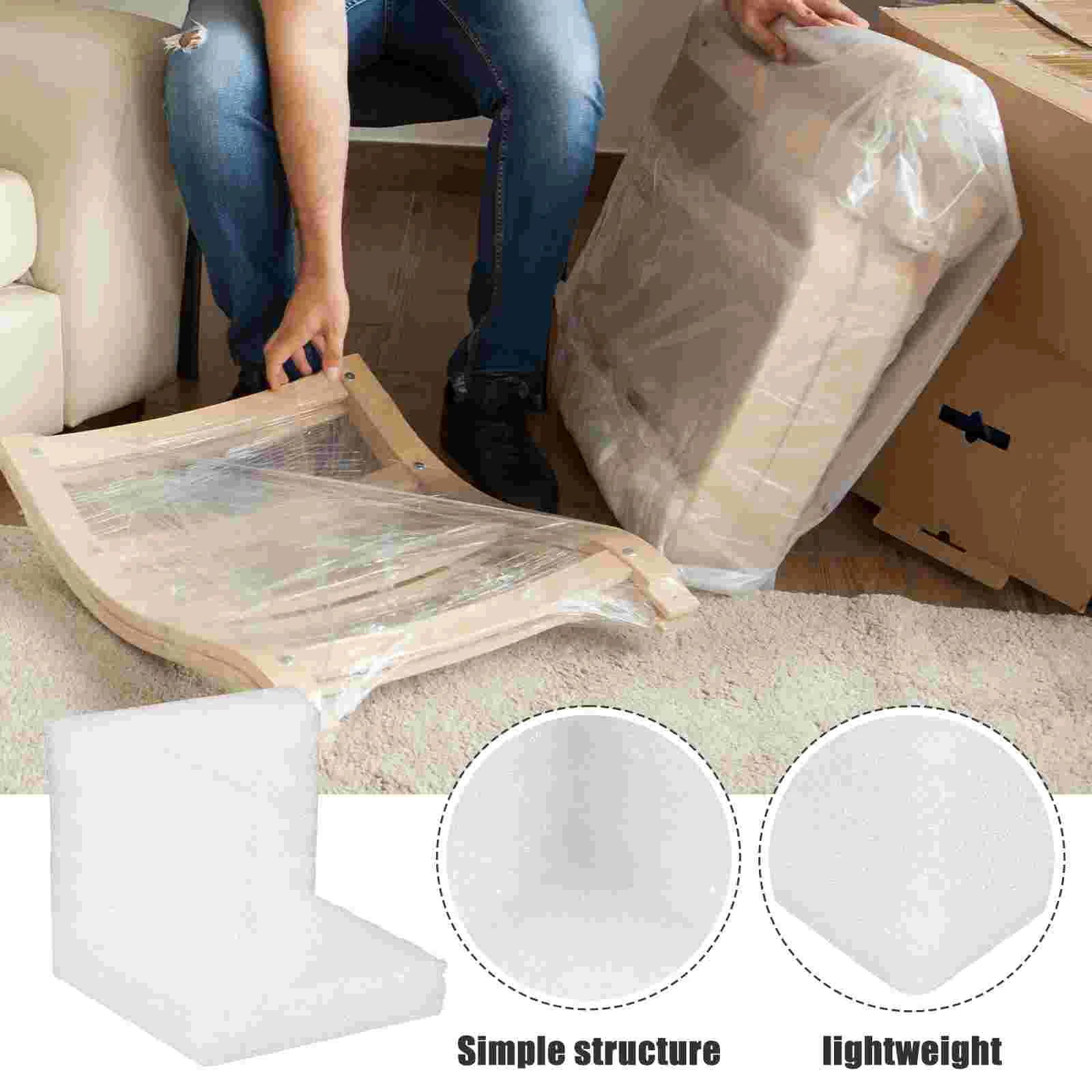 12 Pcs EPE Foam Box Frame Protectors Furniture Packaging Corners Edge Guards Packaging Box Frame Guards Industrial Corner