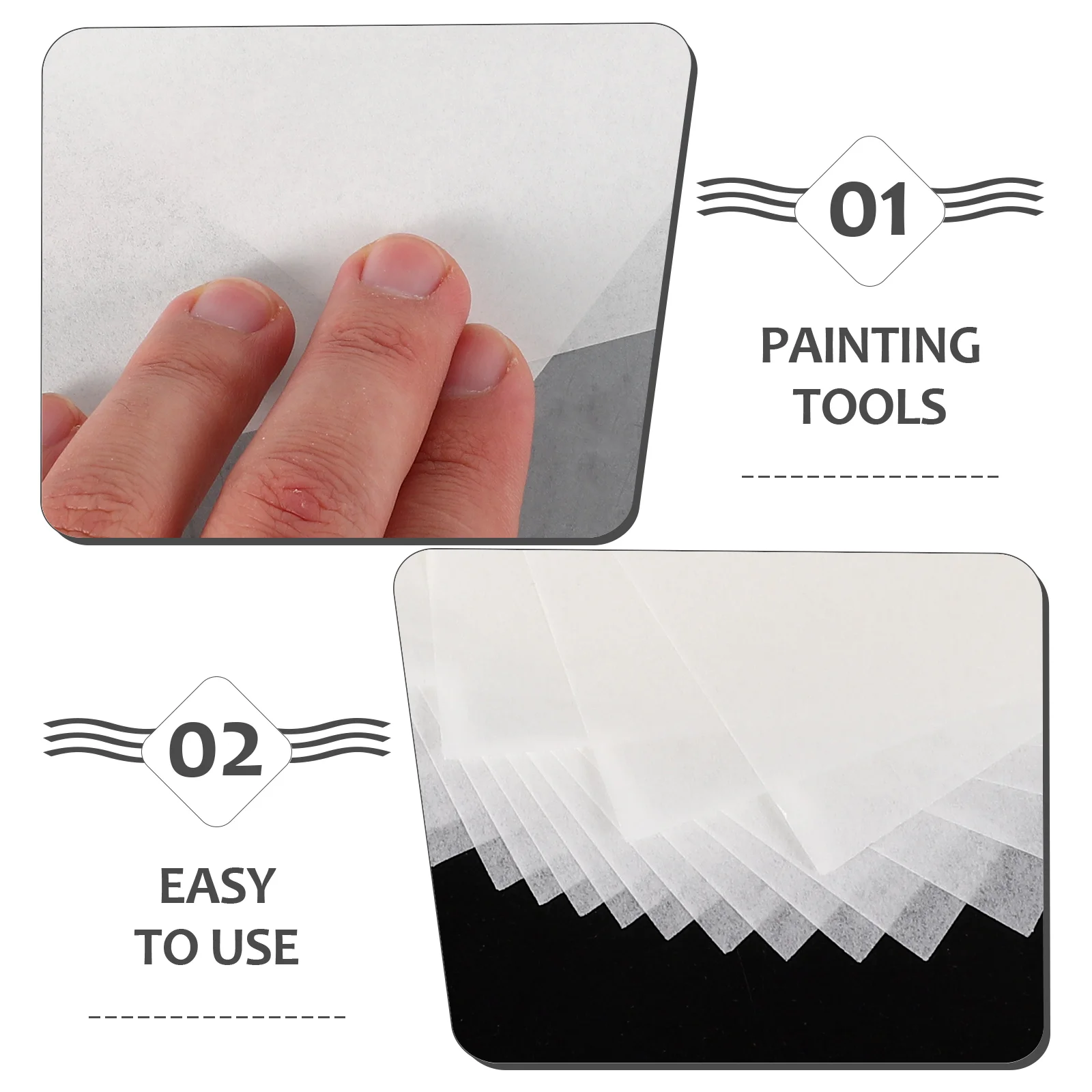 60 Sheets Refills Portable Insert Trays Replaceable Wet Pallet Paper Paint Palette_voghion.com