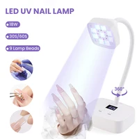 Wireless LED UV Nail Dryer Gel Nail Fast Drying Nail Lamp Mini Cureing Lamp For Nails Manicure Table Lamp Rechargeable Nail Lamp 1
