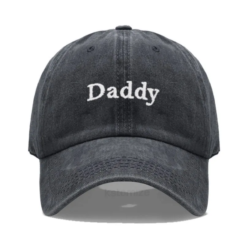 Washed Cotton Baseball Cap for Men & Women Unisex  Daddy Mommy Embroidery Sun Protection Outdoor Sports Golf Caps Dropshipping 3