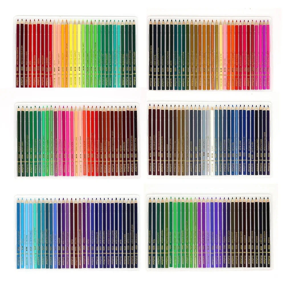 

Art Set Wood Colored School Drawing For Professional 48/72/120/160/180/260 Colors Pencil Oil Pencils Supplies Sketch Brutfuner